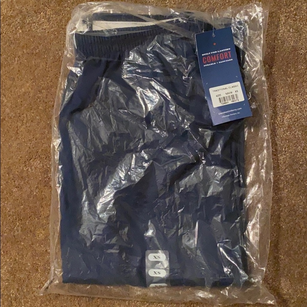 Navy blue scrub pants size XS